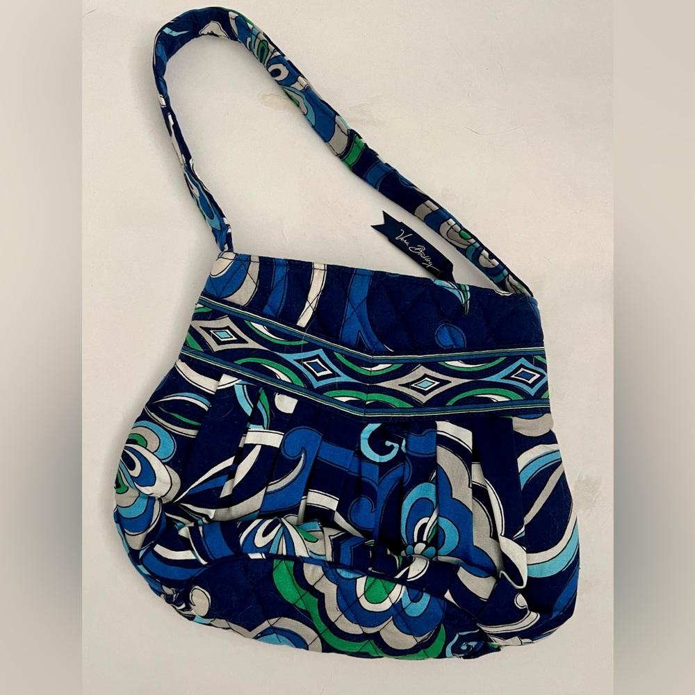 Vera Bradley Mediterranean Blue Small Bag ~ retired pattern EUC